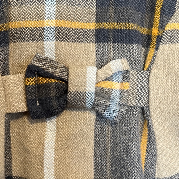 H&M little Girls Dress/casual Coat Plaid color - Picture 4 of 8